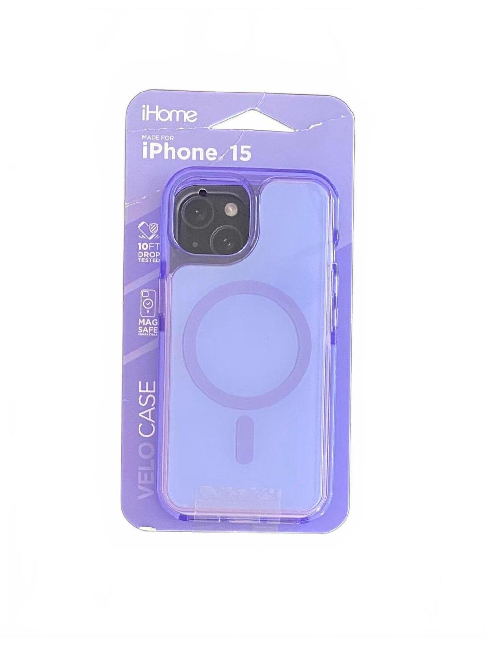 iHome Case for iPhone 15 Purple